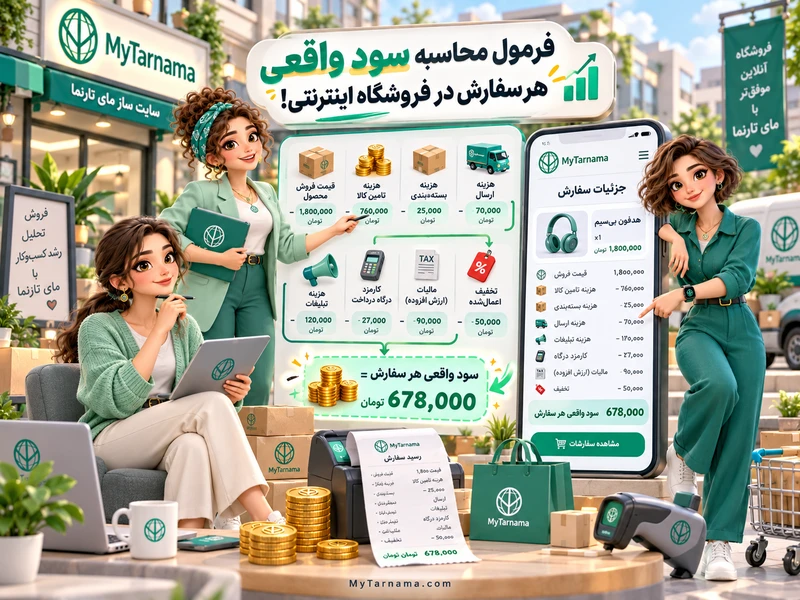 محاسبه سود واقعی فروشگاه اینترنتی