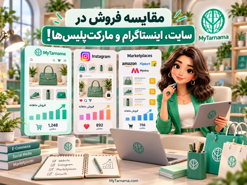 مقایسه فروش آنلاین