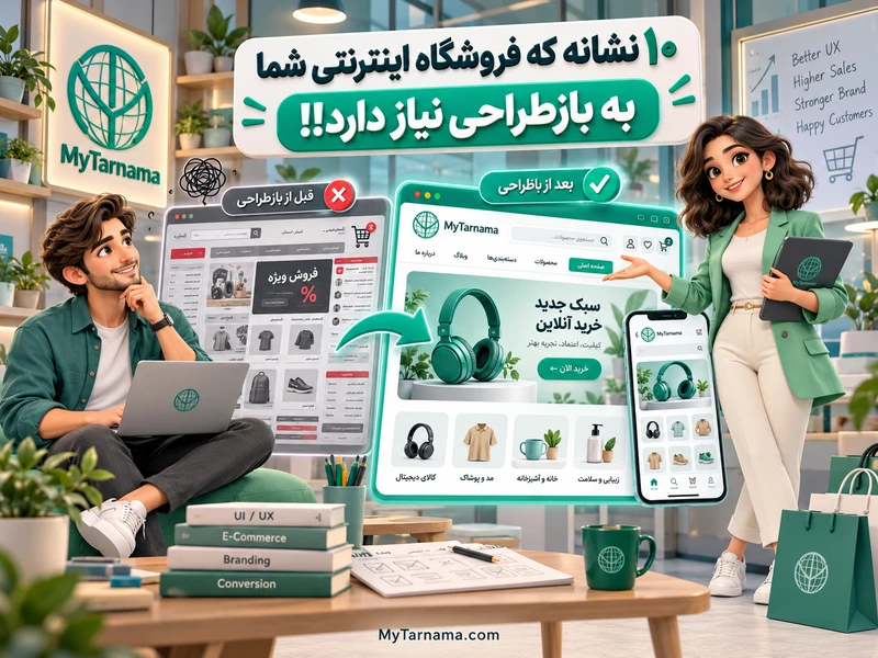 بازطراحی فروشگاه اینترنتی