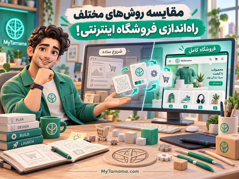 مقایسه راه‌اندازی فروشگاه اینترنتی