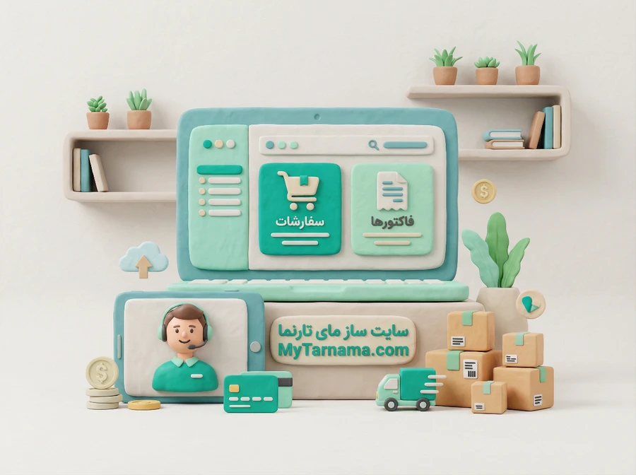 مدیریت سفارشات و فاکتورها در فروشگاه اینترنتی