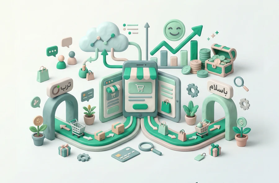 اتصال فروشگاه اینترنتی به ترب و باسلام