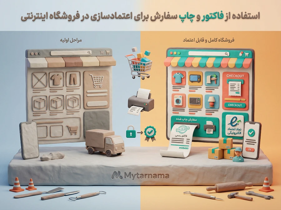 استفاده از فاکتور و چاپ سفارش