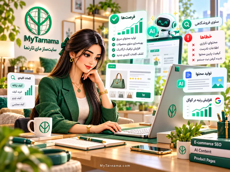 هوش مصنوعی برای سئو فروشگاه و تولید توضیحات محصول