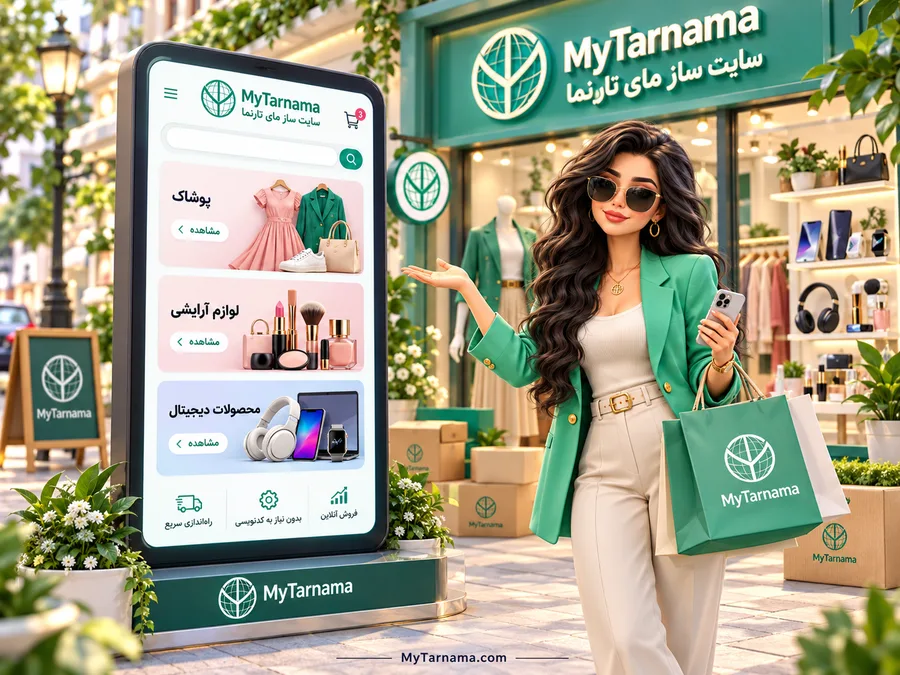 ساخت فروشگاه اینترنتی برای فروش آنلاین پوشاک و محصولات دیجیتال
