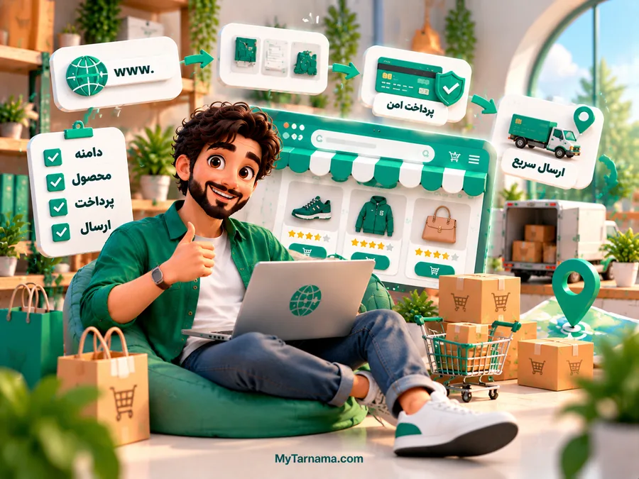 راه اندازی فروشگاه اینترنتی با مای&zwnj;تارنما