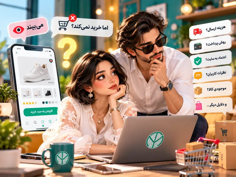 مقایسه دلایل خرید نکردن مشتری از صفحه محصول و قیمت کالا