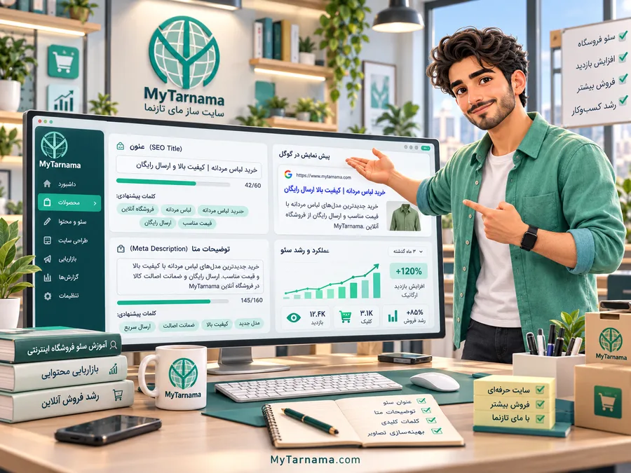 عنوان سئو و توضیحات متا در فروشگاه اینترنتی