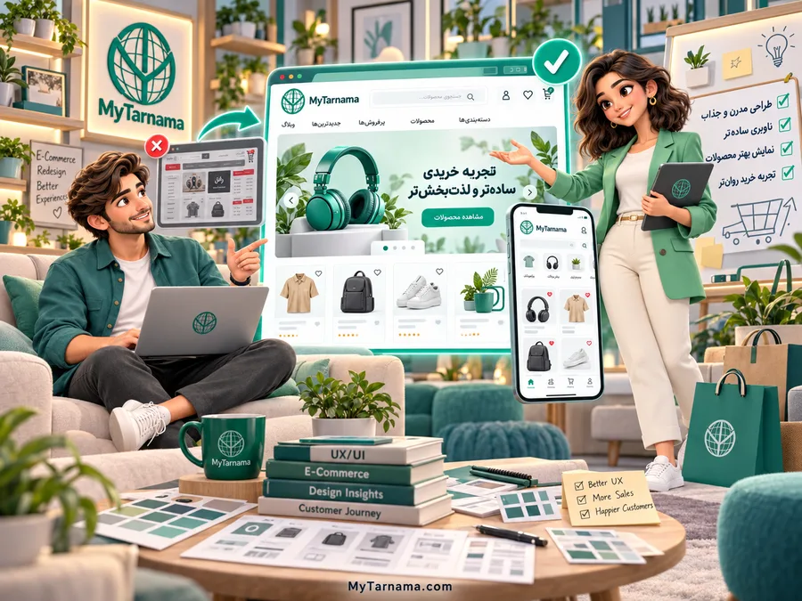 بازطراحی فروشگاه اینترنتی