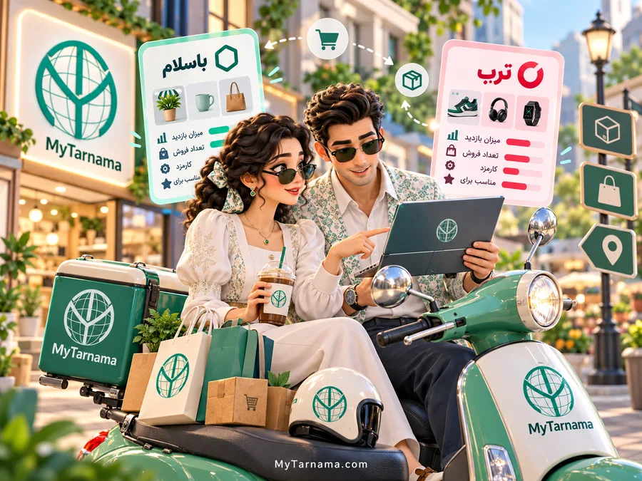 مقایسه فروش در ترب و باسلام برای فروشندگان اینترنتی
