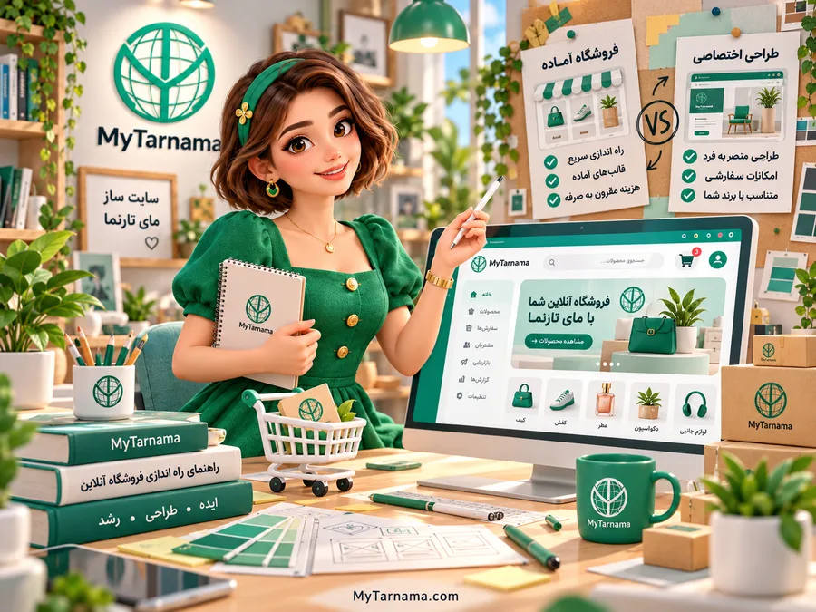 مقایسه سایت فروشگاهی آماده و طراحی سایت اختصاصی