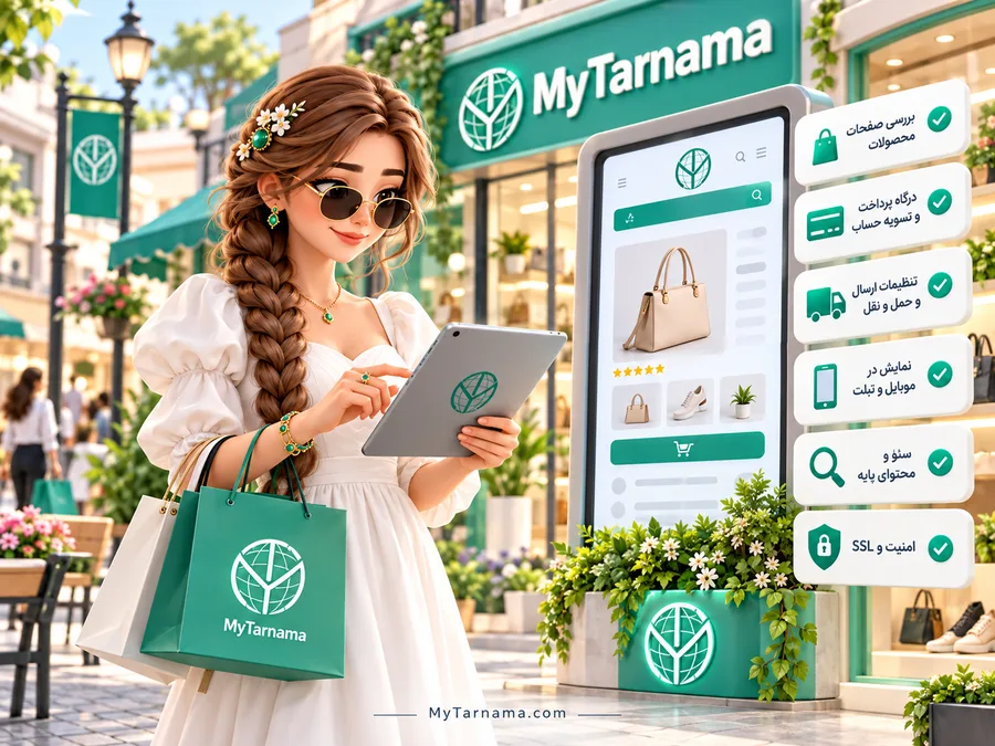 بررسی نمایش سایت فروشگاهی آماده در موبایل