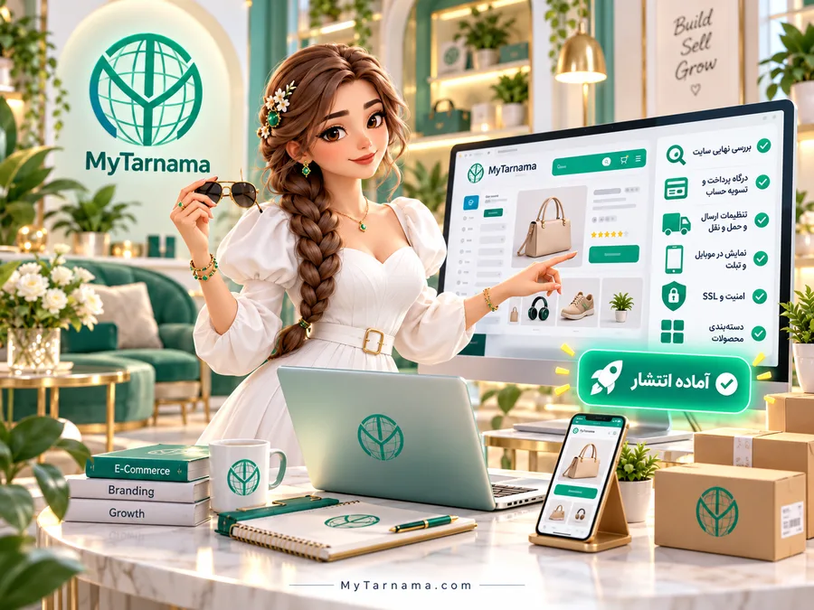 بررسی سایت فروشگاهی آماده پیش از انتشار