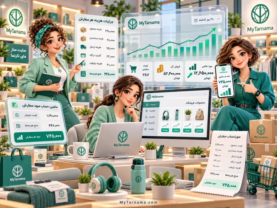 فرمول محاسبه سود هر سفارش